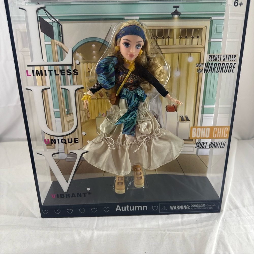 LUV Autumn Boho Chic Doll with Wardrobe